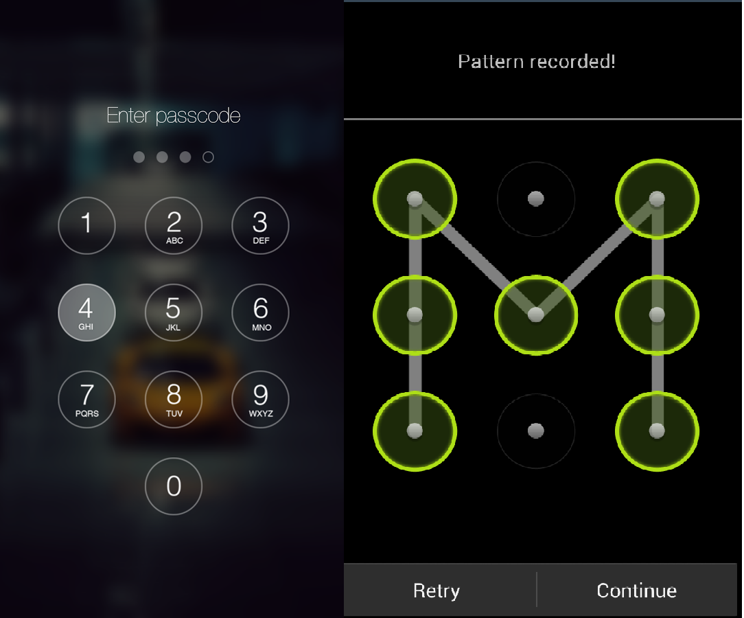 Самые популярные пароли на телефон графическим ключом