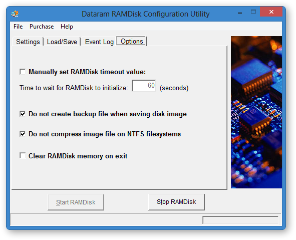 Как отключить ramdisk msi