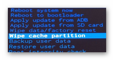 Очистить кеш на телефоне