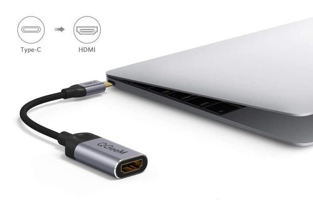 Как подключить второй монитор к компьютеру или ноутбуку: Пример переходника USB-C / HDMI от компании QGeeM