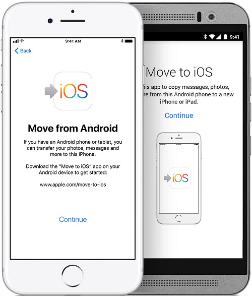 android to iphone contacts transfer app - move to ios