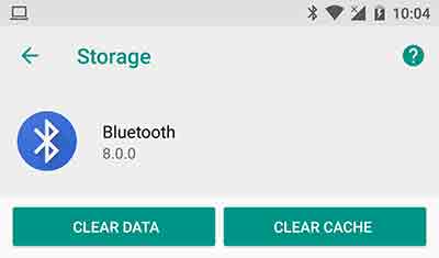 android bluetooth problems - clear cache