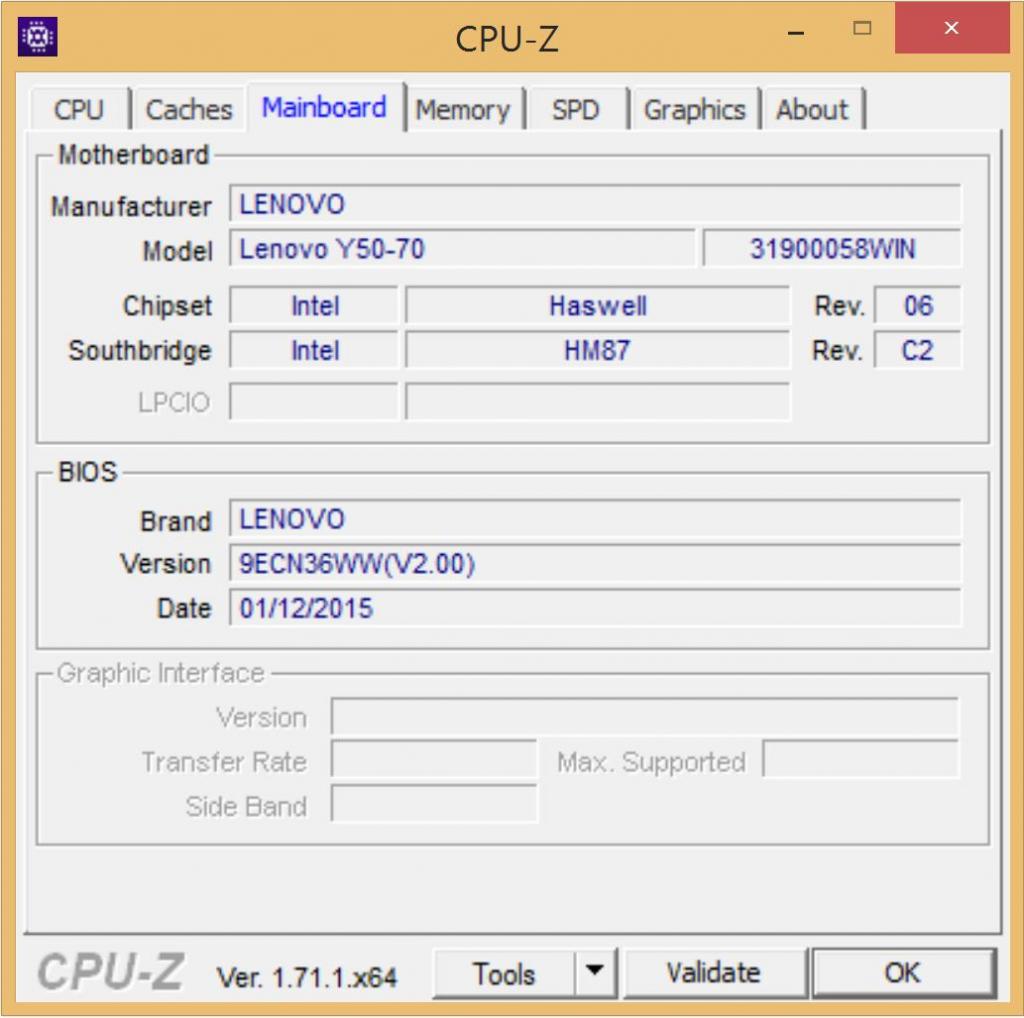 Модель чипсета в программе CPU-Z