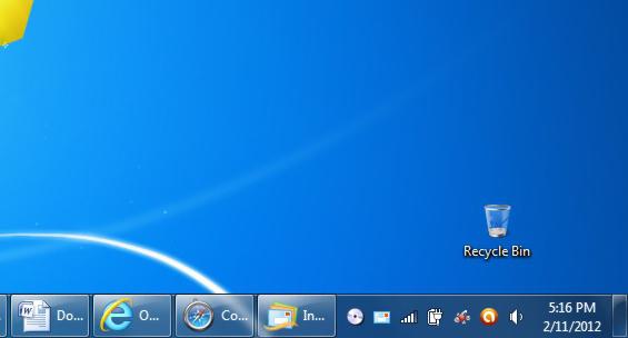 панель задач windows 7