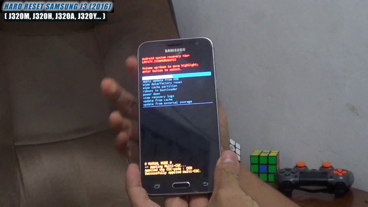 Самсунг j3 сброс до заводских настроек телефон
