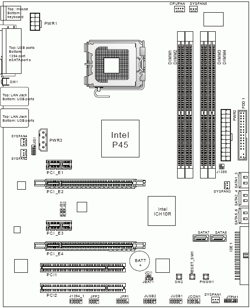 Msi n1996 материнская плата подключение