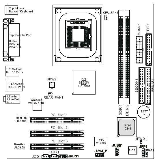 Msi n1996 материнская плата подключение