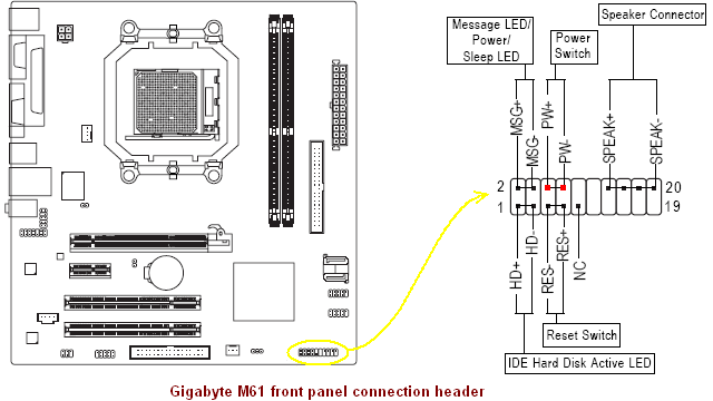 Asus h110m r схема подключения