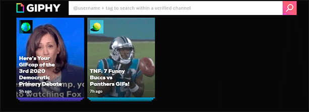 Сайт Giphy
