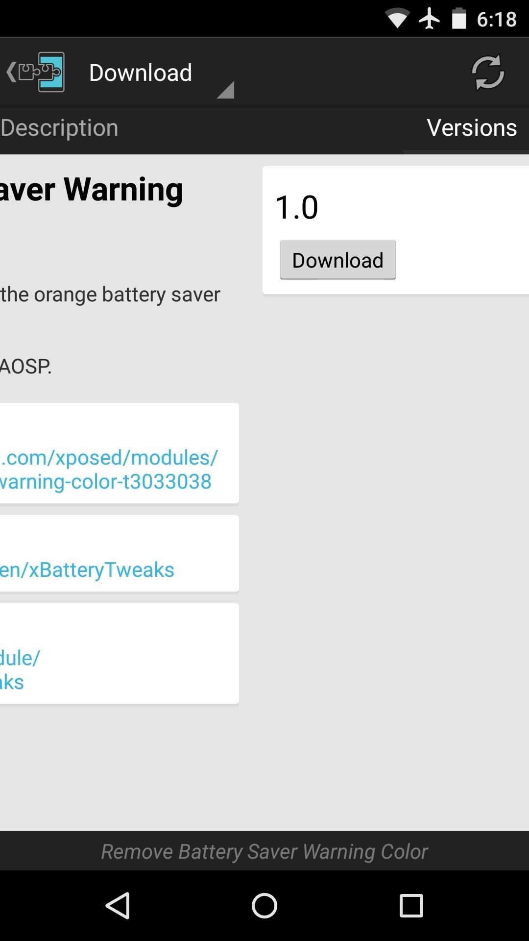How to Remove the Orange Bars in Battery Saver Mode on Android Lollipop