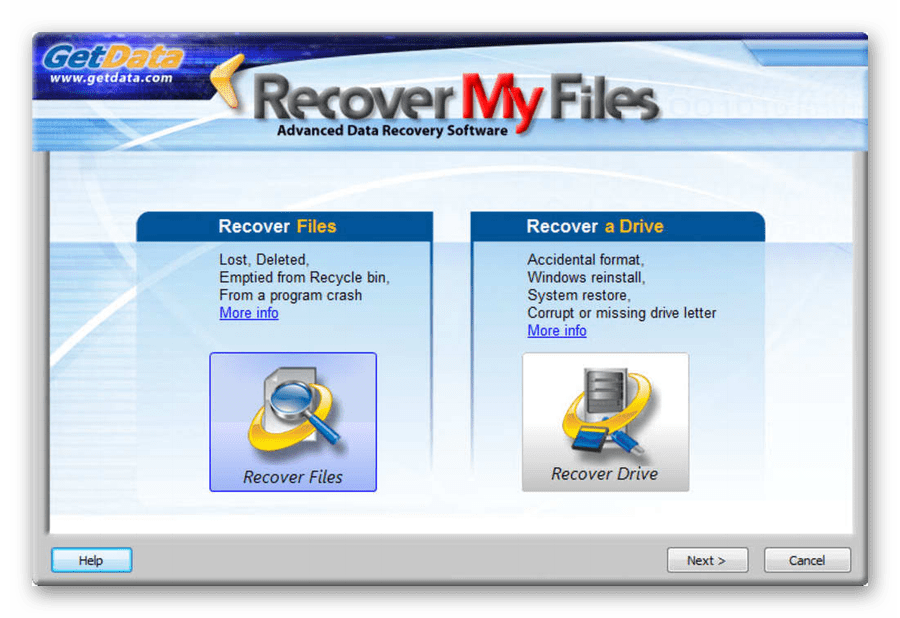 Пример работоспособности софта Recover My Files