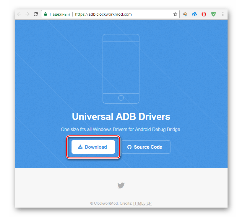 clockworkmod страница загрузки драйверов adb