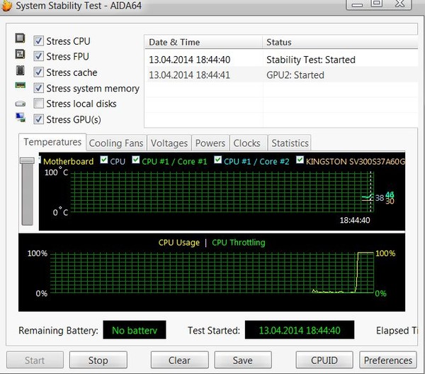 Как сделать стресс тест процессора aida64