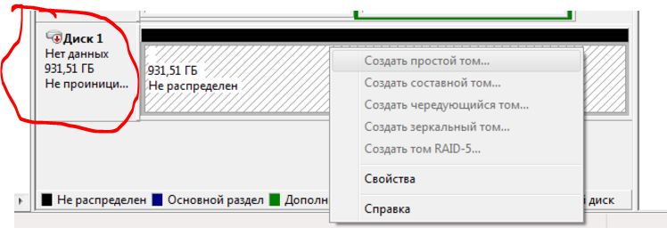 Как создать том на жестком диске