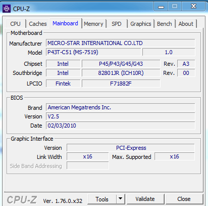 Приложение CPU-Z