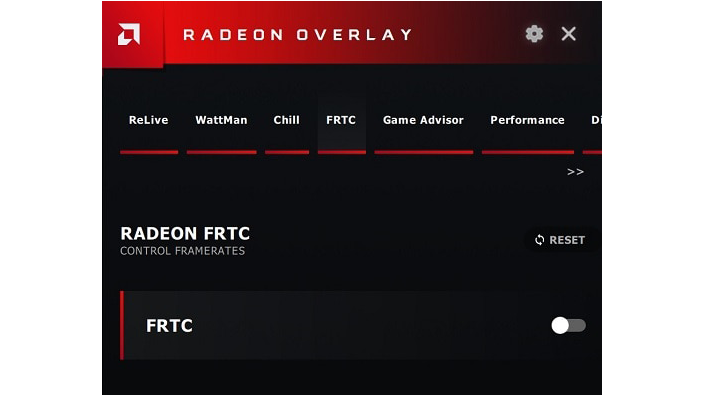 Click on Radeon FRTC