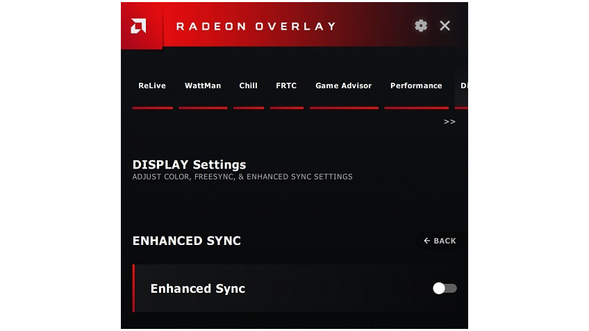 Click on the toggle button to enable Enhanced Sync