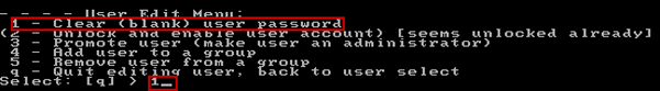 choose to clear win 7 user password