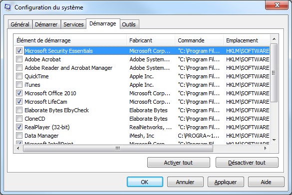 Не запускается msconfig windows 10