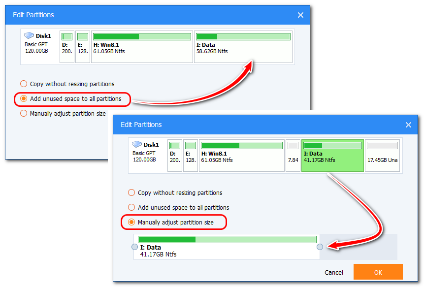 Edit Partitions